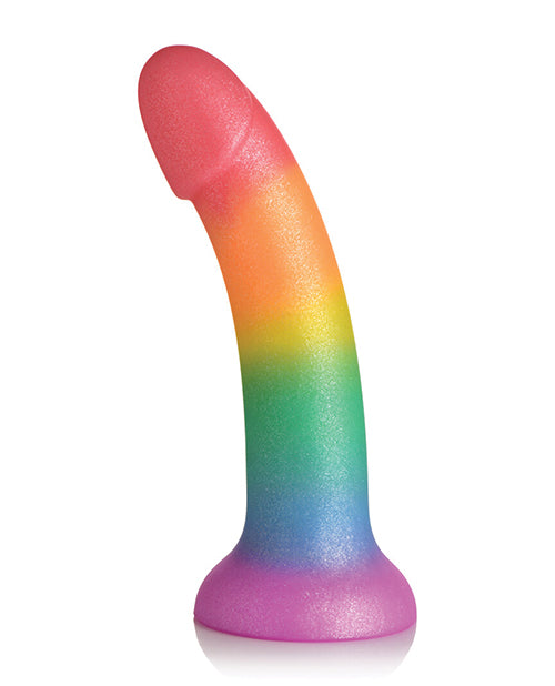 Simply Sweet Phallic Silicone Rainbow Dildo