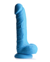 Lollicock Silicone Dildo with Balls 7in - Berry