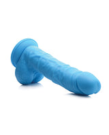 Lollicock Silicone Dildo with Balls 7in - Berry