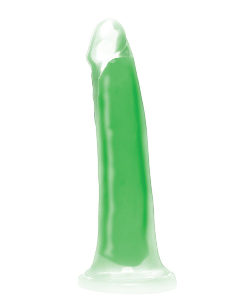 Lollicock Glow in the Dark Silicone Dildo 7in - Green