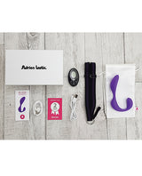 Mr. Hook Rechargeable Silicone Dual Vibrator - Purple