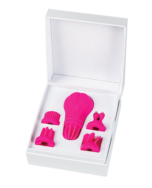 Caress Rechargeable Silicone Clitoral Stimulator - Pink