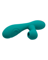 Alive Caribbean Shine Rechargeable Silicone Rabbit Vibrator - Blue