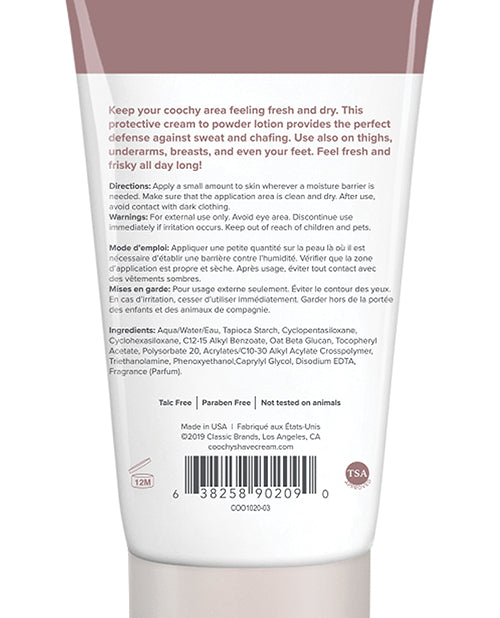 Coochy Sweat Defense Lotion Peony Prowess 3.4oz