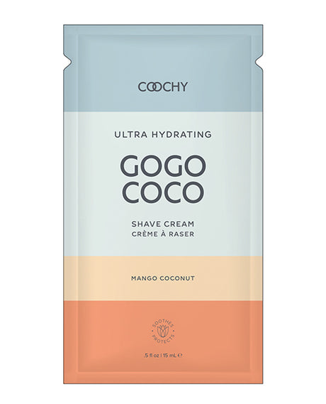 COOCHY Ultra Hydrating Shave Cream Foil - .35 oz Mango Coconut