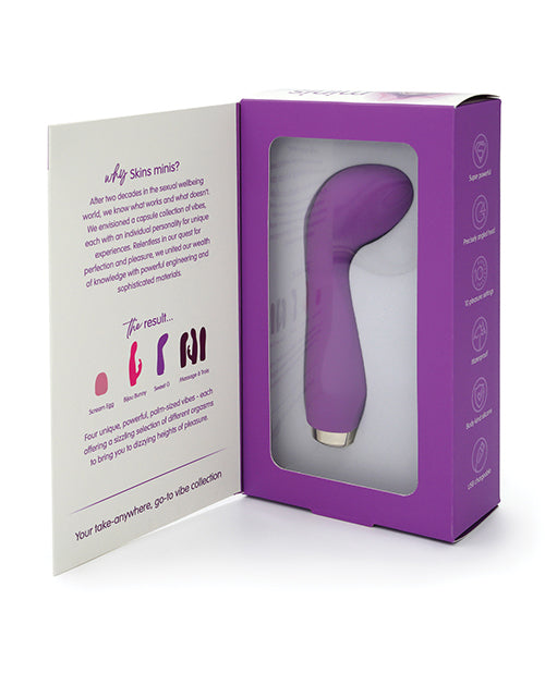 Skins Minis The Sweet G Silicone Vibrator - White/Purple