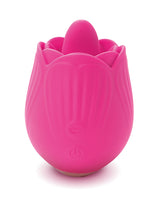 Skins Rose Buddies The Rose Flix Finger Rechargeable Silicone Clitoral Stimulator - Pink