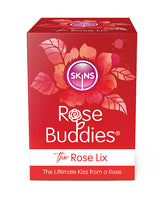 Skins Rose Buddies The Rose Lix Tongue Rechargeable Silicone Clitoral Stimulator - Red