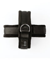 Sei Mio Cross Purpose Unique Over-Wrap Cross Cuff Restraints - Black