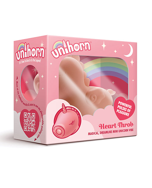 Unihorn Heart Throb The Pulsing One Silicone Clitoral Stimulator - Pink