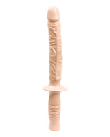 Classic The Manhandler with Handle Dildo 10in - Vanilla