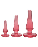 Crystal Jellies Anal Initiation (3 Piece Kit) - Pink