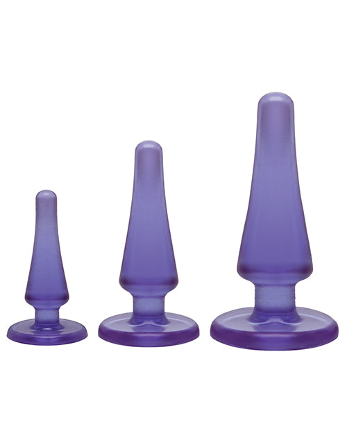 Crystal Jellies Anal Initiation (3 Piece Kit) - Purple