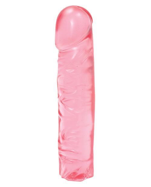 Crystal Jellies Classic Dildo 8in - Pink