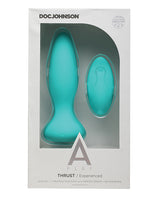 A-Play Thrust Experienced Anal Plug with Remote Control  -  Teal