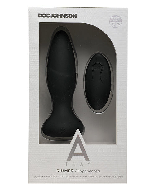 A-Play Rimmer Experienced Anal Plug with Remote Control  - Black