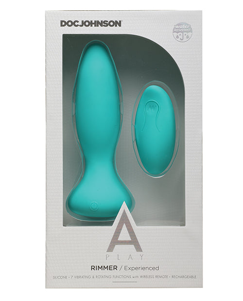 A-Play Rimmer Experienced Anal Plug with Remote Control  - Teal