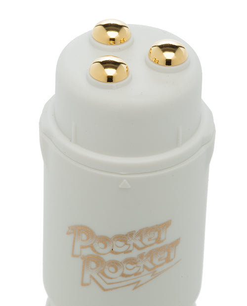Pocket Rocket Mini Massager 4in - Ivory