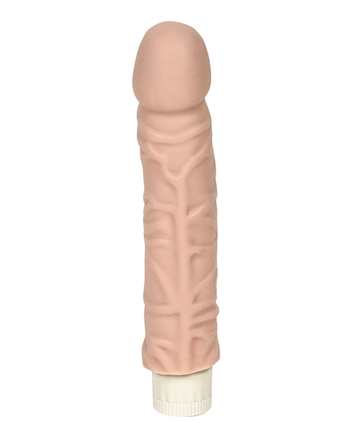 Quivering Cock Vibrating Dildo 8in - Vanilla