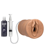 Squirt It Ultraskyn Squirting Masturbator with 1oz Joy Juice - Pussy - Caramel