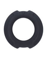 OptiMALE Flexisteel Soft Silicone With Inner Metal Core Cock Ring 35mm - Black