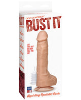 Bust It Squirting Realistic Cock w/1 oz Nut Butter - Flesh