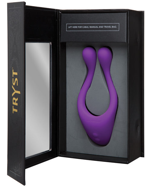 Tryst Rechargeable Multi Erogenous Zone Silicone Massager - Purple