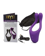 Tryst Rechargeable Multi Erogenous Zone Silicone Massager - Purple