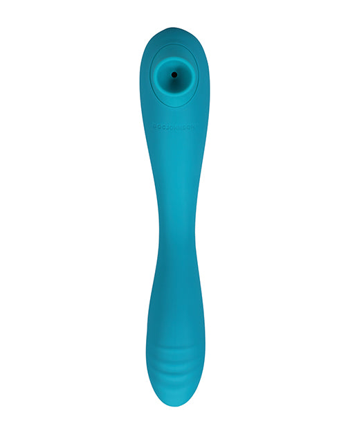 This Product Sucks Bendable Wand Rechargeable Silicone Clitoral Vibrator - Teal