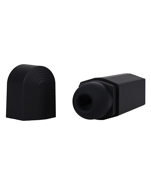 This Products Sucks Lipstick Suction Toy Rechargeable Silicone Clitoral Stimulator - Black