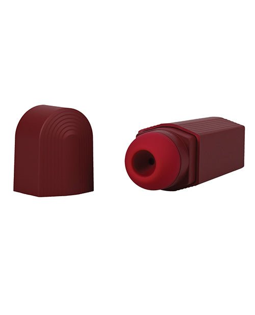 This Products Sucks Lipstick Suction Toy Rechargeable Silicone Clitoral Stimulator - Red