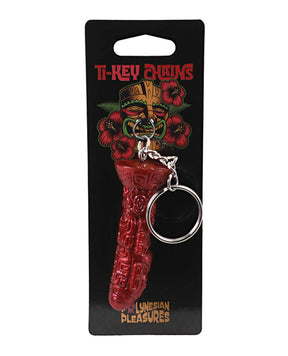 Polynesian Pleasures TI-Key Chains - Lele Lele Air Idol - Wood Bronze