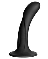 Vac-U-Lock G-Spot Silicone Dildo 6.5in - Black