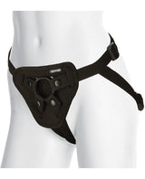 Vac-U-Lock Platinum Luxe Harness with Butt Plug - Black