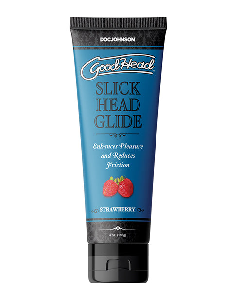 GoodHead Slick Head Glide Water Based Flavored Lubricant Strawberry 4oz