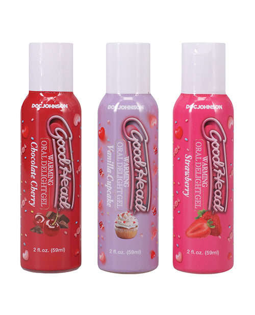 GoodHead Warming Oral Delight Gel Assorted Flavors (3 Pack) 2oz