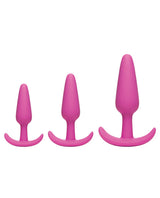 Mood Naughty 1 Trainer Silicone Anal Plug (3 Piece Set) - Pink