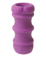 Mood Pleaser Thick Ribbed Ultraskyn Masturbator - Purple