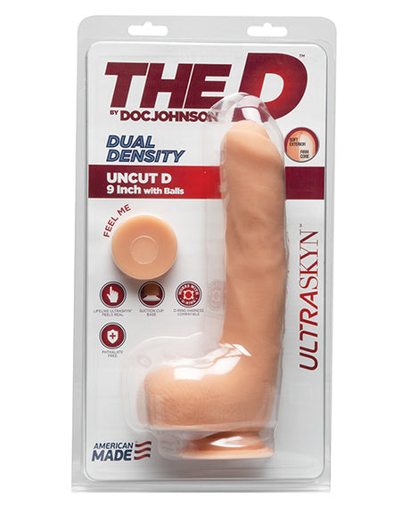 The D 9" Dual Density Uncut D w/Balls - Vanilla