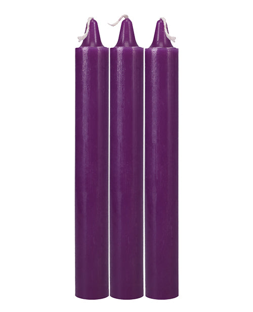 Doc Johnson Japanese Drip Candles - 3 Pack - Purple