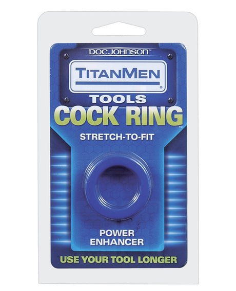 Titanmen Tools Cock Ring - Blue
