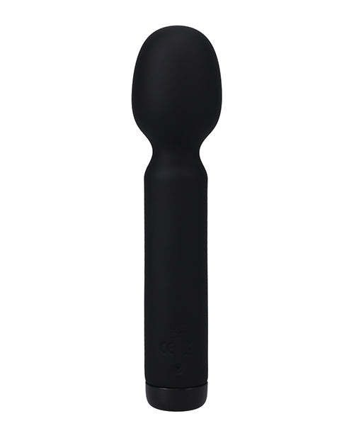 In a Bag Silicone Rechargeable Wand Massager - Black