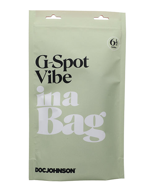 In a Bag Silicone Rechargeable G-Spot Vibrator - Black