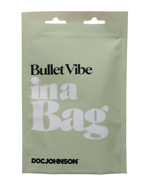 In a Bag Silicone Rechargeable Bullet Vibrator - Black
