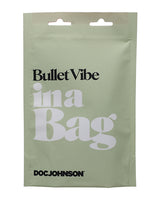 In a Bag Silicone Rechargeable Bullet Vibrator - Black