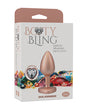 Booty Bling Jeweled Metal Plug - Small Gold