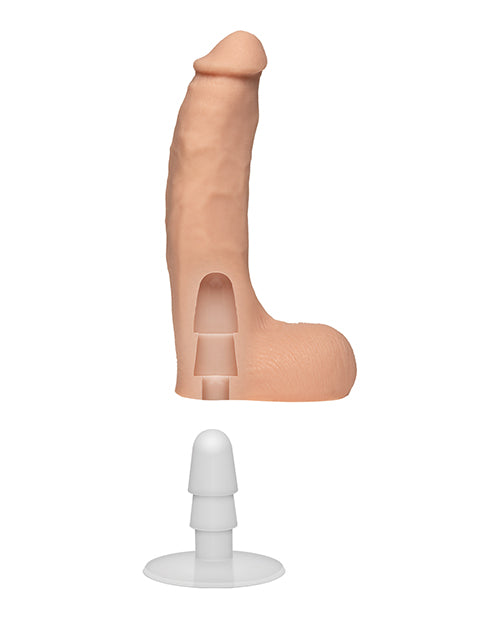 Signature Cocks Chad White Dildo 8.5in - Vanilla