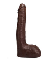 Signature Cocks Ricky Johnson Dildo 10in - Chocolate