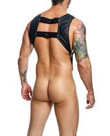 Dngeon Croptop Harness Cockring Black O/S