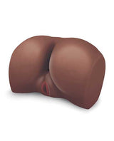 LuvDollz Remote Controlled Spread Eagle Vibrating Rechargeable Masturbator with Bullets and Remote Control - Pussy and Ass - Chocolate